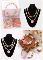 DIY Handmade Beaded Girls' Beaded Educational Toys Jewelry Bracelet Necklace Jewelry Beaded Gift Box Holiday Gifts 3
