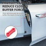 SEAMETAL Car Door Shock Absorber Universal Car Door Buckle Soundproof Deadener Damper Cushion Anti-Vibration Buffer Pad 4