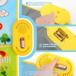 80x50cm Toddler Musical Piano Mat For Children Educational Toys Floor Keyboard Drum Toys Dance Mat With Instruments Sounds Toys 5