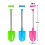 Children Beach Shovel 56cm Stainless Steel Pointed Shovel Toy Sand Snow Thickened Play House Beach Shovel Outdoor Toys Kids Gift 2