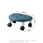 Universal Wheel Stool for Household Use Pulley Low Stool Seat with Wheels CHILDREN'S Multi-functional Stool, round Stool 6