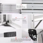 Trapezoid Chair Aluminium alloy Lightweight Step Stools Step Ladders Washing Cleaning Car Chair Bath Shower Foot Stool 6