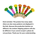 Wooden Trumpet Children Toy Horn Whistle Musical Instrument for Kids Early Educational Montessori Toys Sound Training Games 2