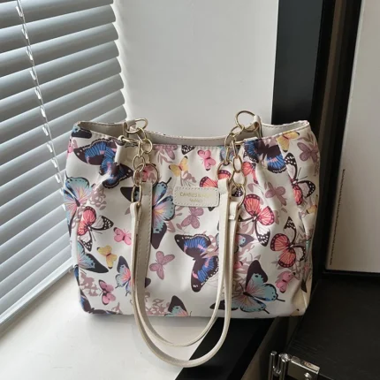 New Women's Bag Nylon Shoulder Bag Animal Printing Large Capacity Tote Bag For Teen Girls Gift