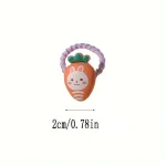 30-Pack Assorted Cartoon Animal & Flower Hair Ties - High Elastic Nylon Hair Bands, Gentle on Hair for Toddlers 6