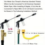 High-Pressure Car Washing Water Gun, External Cleaning Of RV, Foam Kettle Cleaning, Garden Water Hose Nozzle, Garden Shower, 3
