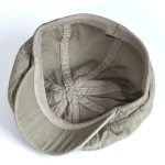 Washed Cotton Newsboy Cap Peaky Octagonal Hat Vintage Casual Cap Solid Berets Visor Gatsby Flat Ivy Hat 6