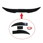 New Style Universal 3pcs Sedan Rear Trunk Tail Rear Spoiler Wing 117-127cm Adjustable DIY Refit Boot Wings Spoiler Car Accessory 2