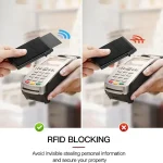 Unisex Anti Rfid Blocking Protected ID Credit Magic Card Holder Men Thin Slim Minimalist Smart Wallets Metal ID Cardholer Case 4