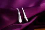 925 Sterling Silver Water Drop Pendants Hoop Earrings For Women Wedding Party Luxury Fashion Jewelry 2022 Christmas Gift 3