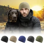 Winter Hat Polar fleece fabric Warmth Cap Hats Outdoor Running Ski Cycling Protection Tactical Windproof Hat 3