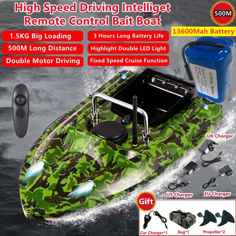 Smart Fixed Speed Cruise Radio Remote Control Fishing Bait Boat 1.5KG 500M Dual Night Light Lure Fishing RC Bait Boat Fishing Smart Fixed Speed Cruise Radio Remote Control Fishing Bait Boat 1.5KG 500M Dual Night Light Lure Fishing RC Bait Boat Fishing