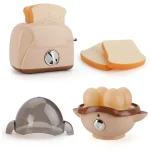 Simulation Electric Kitchen Toys Appliances Pop-up Toaster Microwave Oven Washer Dryer Mixer Blender Set Coffee Maker for Kids 2