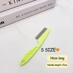 1/2pc Pet Hair Shedding Comb Stainless Steel Flea Comb for Cat Dog Pet Comfort Flea Hair Grooming Comb Dog Brush Grooming Tools 3