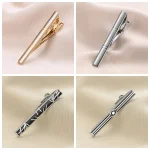 7/8 PCS Tie Clips Set With Gift Box Wedding Guest Gift Luxury Men's Jewelry Business Man Shirt Cufflinks Gift For Husband 5