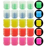 Luminous Valve Caps Fluorescent Night Car Tire Valve Caps Motorcycle Bike Glowing Decor Wheel Nozzles Tyre Cap Car Accessories 6