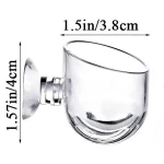 Acrylic Aquatic Plant Cup Aquarium Fish Tank Glass Plant Pot with suction holder Feeding Container Stand for Aquarium Lanscape 6