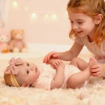 NPK 18inch Reborn Baby Doll Meadow Soft Body 100% handmade 3D Skin with Visbile Veins Collectible Art Doll Christmas Gift 6