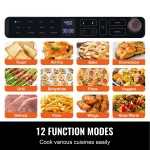 SucceBuy Air Fryer Toaster Oven 25L Convection Oven 1700W Stainless Steel Toaster Ovens Countertop Combo with Grill for Kitchen 2