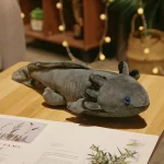 45cm Kawaii Colorful Newt Plush Toy Stuffed Cute Axolotl Salamander Fuzzy Plush Fish Appeasing Long Pillow Cushion Kids Gift 6