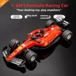 2025 New Rc Car 1:64 Scale Mini Alloy Model Adjustable Lighting Formula High-Speed Racing Remote Control Car Toy For Children 3