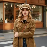 Newsboy Cap Beret Women Vintage Beret Painter Hat Winter Hats For Women Men Octagonal Caps Female Bone Solid Color Casual 6