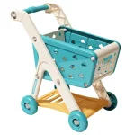 Shopping cart toy baby small trolley children play house fruit cut music kitchen supermarket men and girls Early Education toys 4