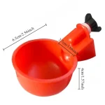 Chicken Drinking Bowl Poultry Automatic Water Dispenser Pigeon Automatic Water Dispenser Small Chick Feeding Bowl Chicken Coop 6
