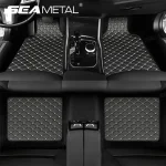 SEAMETAL 4Pcs Car Floor Mat Full Set Universal Non-Slip Auto Carpet Waterproof All-Weather Car Mat Anti Scratch Cargo Liner