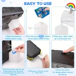 Automatic Bubble Machine Upgrade Bubble Blower with 2 Fans, 20000+ Bubbles Per Minute Bubbles for Kids Portable Bubble Maker Ope 5