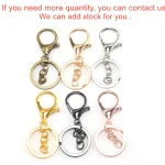 5pcs/lot Key Ring 30mm Keychain Long 70mm Lobster Clasp Key Hook Keyrings For Jewelry Making Finding DIY Key Chains Accessories 3