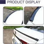 1.5M Car-Styling 5D Carbon Fiber Spoilers Styling DIY Refit Spoiler Universal For BMW Toyota Honda KIA Hyundai Opel Mazda 6