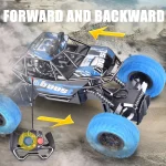 Remote control car with colorful flashing lights, rubber wheels, off-road toy car suitable for children's gifts 5