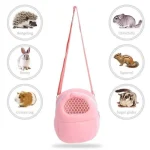 Small Pet Carrier Rabbit Cage Hamster Chinchilla Travel Warm Bags Guinea Pig Carry Pouch Bag Breathable 3