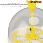 Mini Egg Incubator for Home Automatic Temperature Humidity Control 4 Eggs Candler Poultry Hatching Machine for Chickens Ducks Pi 2