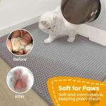 Cat Litter Mat Double Layer Pet Non Slip Big Pet Litter Box Filter MatWear Resistant Waterproof Anti-slip Cat Litter Mat 6