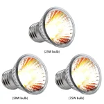 1-20PCS 25/50/75W UVA+UVB Reptile Lamp Bulb Turtle Basking Heating Light UV Light Bulbs Full Spectrum Sunlamp for Amphibians 2