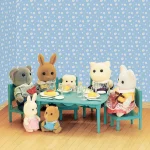 1:12 Miniature Furniture Forest Family Kitchen Toy Dining Table Dollhouse Accessories Bathroom Pretend Play For Girl Gifts Toys 3