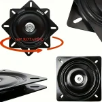 Heavy-Duty Chair Swivel Base 6"/4", 360° Rotating, Smooth Mechanism - Perfect for Bar Stools & Furniture Accessories 6
