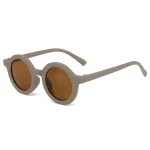 Children's sunglasses, inset style  round frame, 1-7 year old baby sunglasses, sun shading, sun protection 3