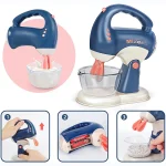 Mini Household Appliances Kitchen Toys, Pretend Play Set with Coffee Maker Blender Mixer and Toaster for Kids Boys Girls Gifts 2