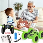 RC Stunt Car Children Double Sided Flip 2.4G Remote Control 360 Deree Rotation Off Road Drift RC Car Gifts For Kids Adults Boys 5