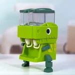 Children Dinosaur Dual Water Dispenser Toy with Cute Pink Blue Cold/Warm Water Juice Drinking Fountain Simulation Kitchen Toys 5