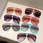 KAMMPT Vintage Pilot Sunglasses Men 2025 New Fashion Multi-color Gradient Shades Women Trendy Casual Outdoor Decor Sun Glasses 5