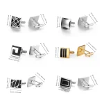 12 Pairs Set Cufflinks For Mens With Box Tie Clips & Cufflinks Man Shirt Pisa Ties Men Cuffs Souvenirs For Wedding Guests Gifts 3