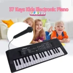 37 Keys Electronic Piano Keyboards with Microphone Rechargeable Education Toys Musical Instrument Gifts for Boys Girls 3