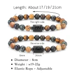 12 Zodiac Bracelets Natural Stone Cancer Virgo Leo Libra Bracelet Couples Friendship Gifts Bracelets jewelry pulsera hombre 2