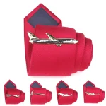 Men Alloy Metal Gold Color Tie Clips Clasp Cufflinks Steamship Dolphin Airplane Tie Bar Wedding Party Jewelry Pin 4