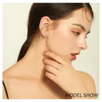 Szjinao Real Full 18k Gold Earrings AU750 Moissanite Diamond Real Gold Women Jewelry Certifid K Gold Luxurious Valentines Gifts 6