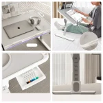 Adjustable Laptop Bed Tray Table Portable Standing Desk with Storage Drawer Foldable Lap Tablet for Sofa Comfortable Viewing 6